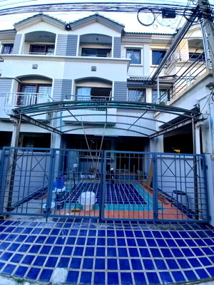 Townhouses for rent ม.เอแบค : 📌 For Rent 3-story Townhouse BAAN KLANG MUANG RAMA 9 SOI 43 3 bedroom 3 bathroom