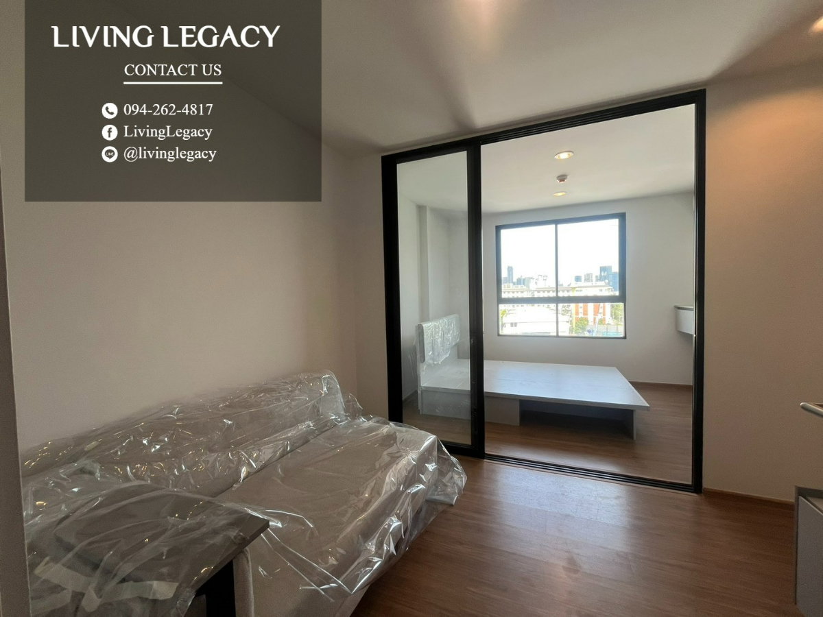 รูป TJLN5M เช่าด่วน คอนโด Niche Mono Rama 9 26 ตร.ม. ชั้น 6 | 1 นอน 1 น้ำ | 13,000 บาท/เดือน | LINE: @livinglegacy - รูปที่ 2/10