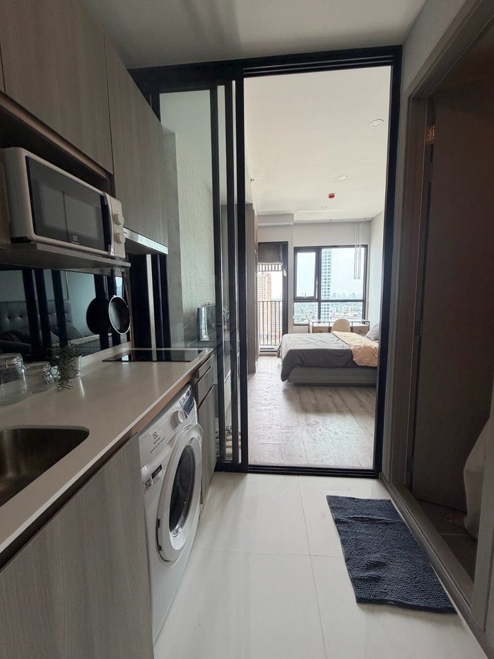 รูป 🔥 Knightsbridge Prime Onnut ห้อง 1 Bedroom ชั้น 24 วิวเมือง เพียง 18,000 บาท/เดือน ใกล้ BTS อ่อนนุช! 🏙️✨ - รูปที่ 8/11