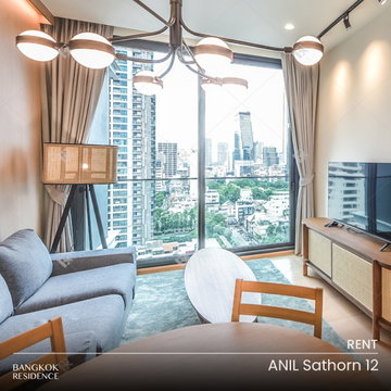 Rental Condo 🌃 ANIL Sathorn 12, 1BR 45sq.m. 43K 💎 Beautiful Fully Furnished Unit, Near BTS Saint Louis 