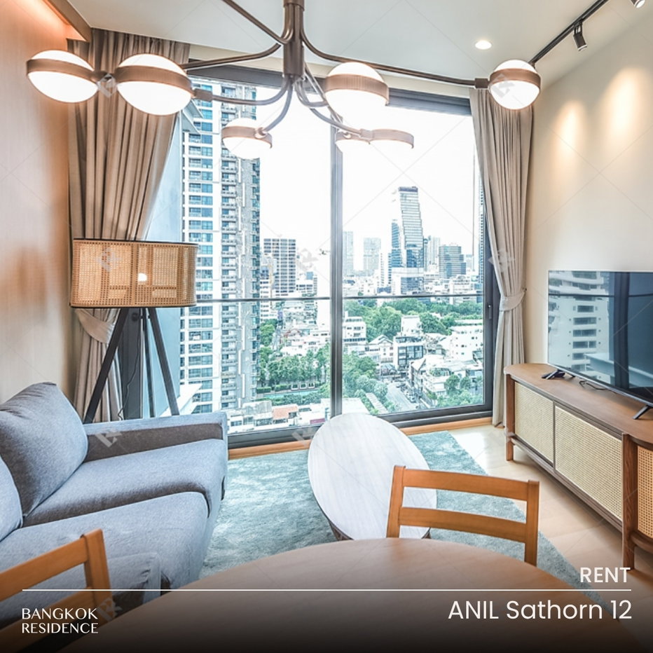 รูป เช่าคอนโด 🌃 ANIL Sathorn 12 1นอน 45ตร.ม. 43K 💎 ห้องสวย เฟอร์ครบ ว่างแล้ว ใกล้ BTS เซนต์หลุยส์   - รูปที่ 1/10