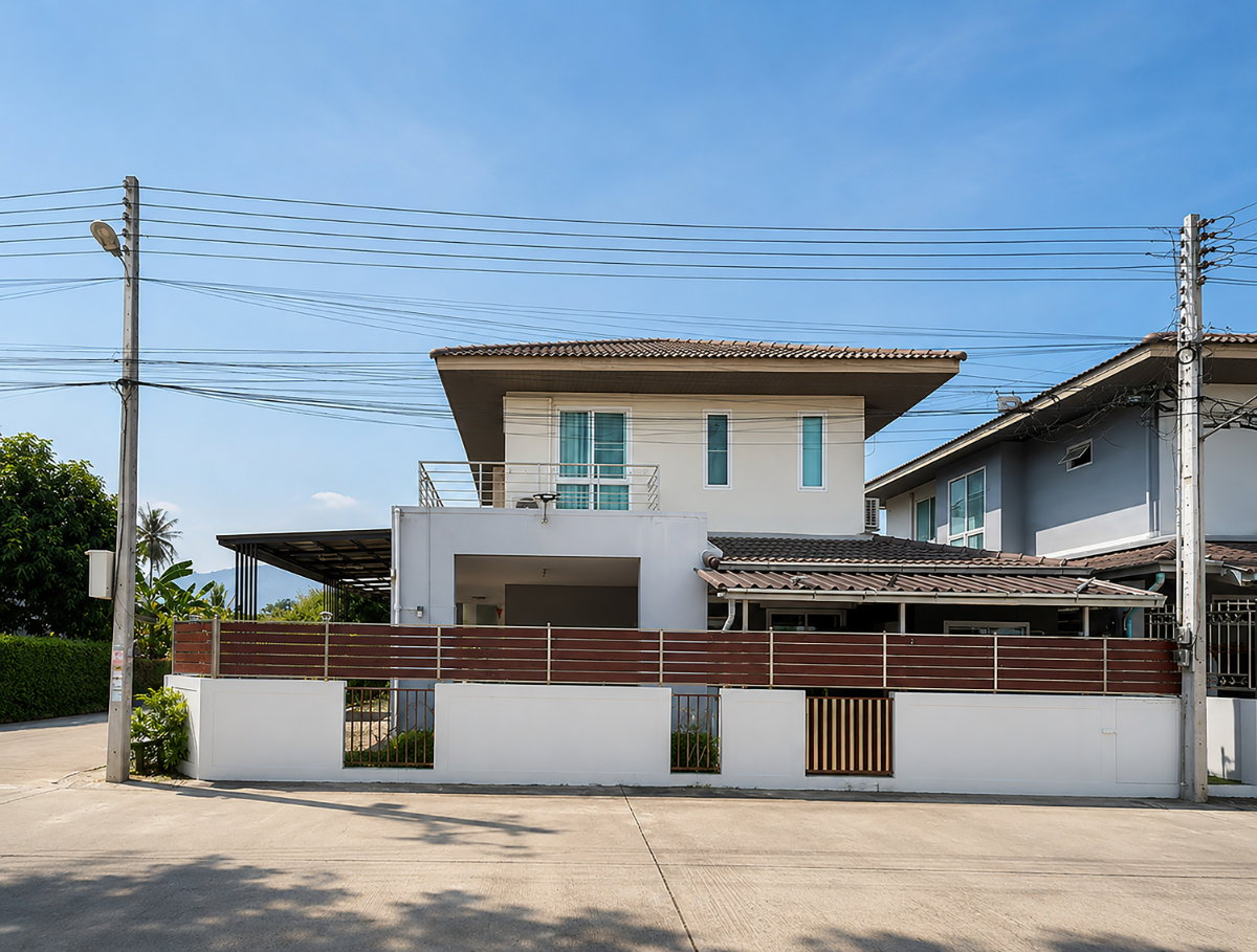 รูป ขายบ้านเดี่ยว 2 ชั้น บ้านบึง ชลบุรี หมู่บ้านบูรพาเมาท์เท่น หลังมุม มีสระว่ายน้ำส่วนตัว - รูปที่ 2/40