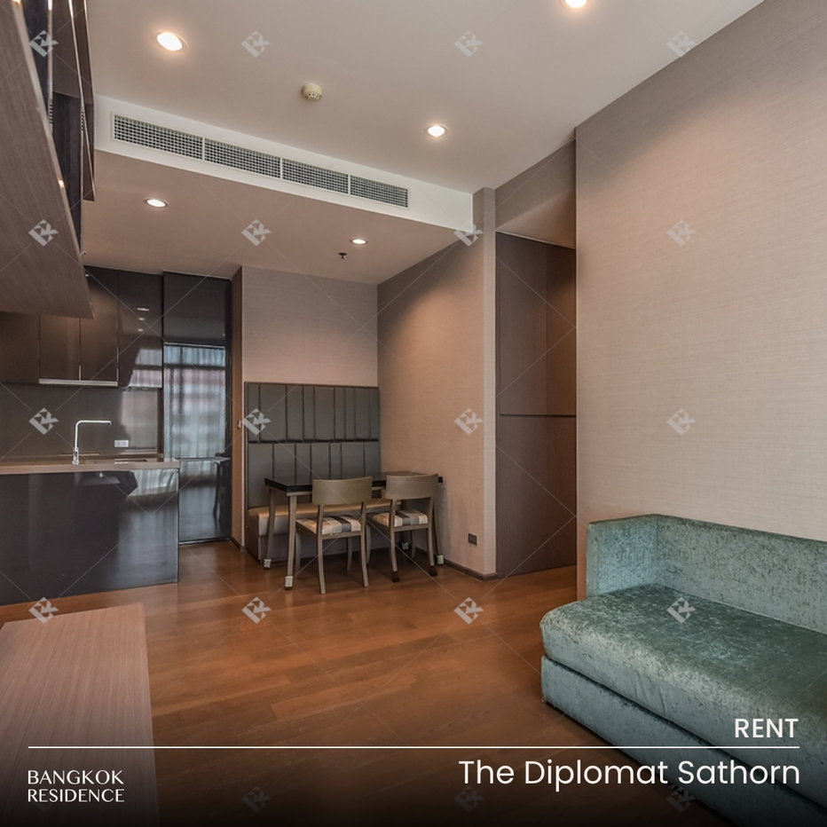 รูป เช่าคอนโด 🌆 The Diplomat Sathorn 2นอน 70ตร.ม. 45k 💎 ห้องใหญ่ ราคาดี ใกล้ BTS สุรศักดิ์  - รูปที่ 1/10