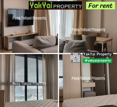 Ideo O2 – 2-bedroom unit, high floor, city view, near BTS Bangna. High-floor unit with a city view, airy and spacious, ready to move in.