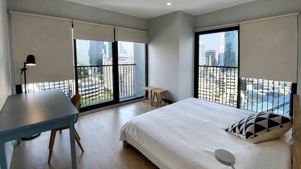 picture Noble Remix, experience a corner room with an open atmosphere. decorated in Modern style, 1 bedroom, 1 bathroom, ready to move in. - 8/8