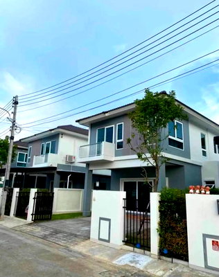 บ้านเดี่ยวให้เช่า : ให้เช่าบ้านเดี่ยว 2  ชั้น โครงศุภาลัยเบลล่า แยกแม่เหียะ เชียงใหม่ น้ำไม่ท่วม (R1427) T.0946511456