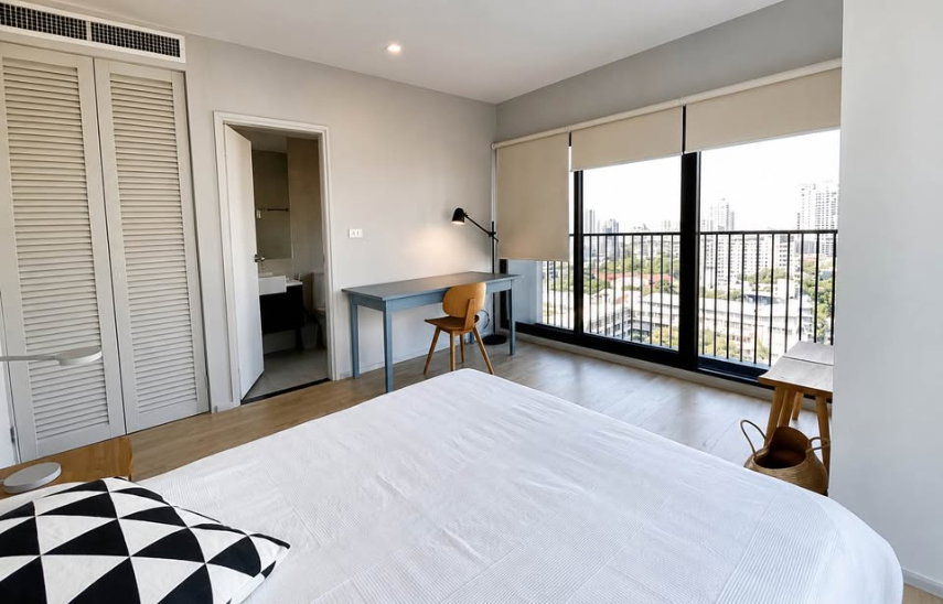 picture Noble Remix, experience a corner room with an open atmosphere. decorated in Modern style, 1 bedroom, 1 bathroom, ready to move in. - 6/8
