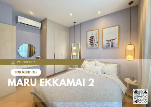 For Rent ✨ MARU EKKAMAI 2 ✨ Pet-friendly, fully furnished and equipped with appliances; near BTS Ekkamai.