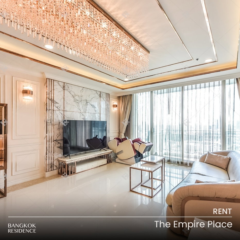 รูป เช่าคอนโด 💙 The Empire Place, 2นอน 114ตร.ม. 57k ⭐ ดีล!ราคาพิเศษ ห้องใหญ่ ใกล้ BTS ช่องนนทรี - รูปที่ 1/15