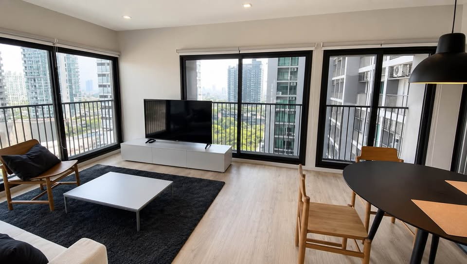 picture Noble Remix, experience a corner room with an open atmosphere. decorated in Modern style, 1 bedroom, 1 bathroom, ready to move in. - 3/8