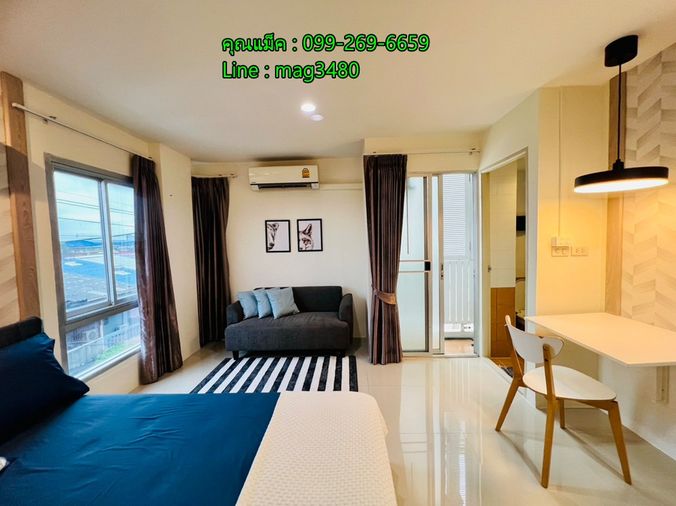 Studio condo for sale, 23.5 sqm, Asakan City Ramkhamhaeng 186