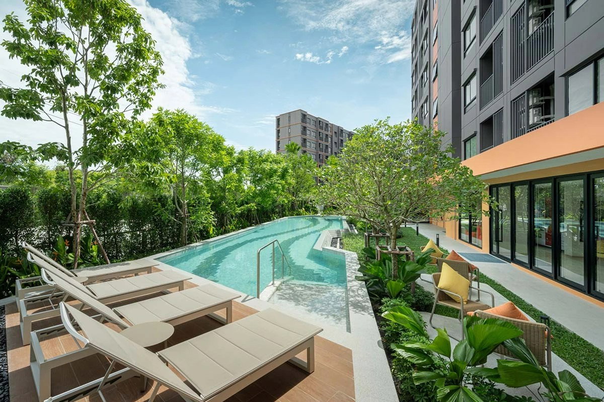 รูป Dcondo-sense-bangsaen ใจกลางบางแสน ใกล้ ม.บูรพา 3 นาที ราคาเริ่มต้นเพียง 1.89 ล้าน - รูปที่ 6/19