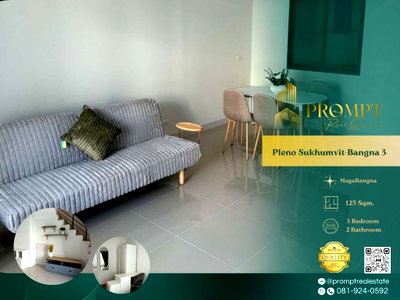 Houses for rent บิ๊กซี บางพลี : OP02174 - Pleno Sukhumvit-Bangna 3 : MegaBangna