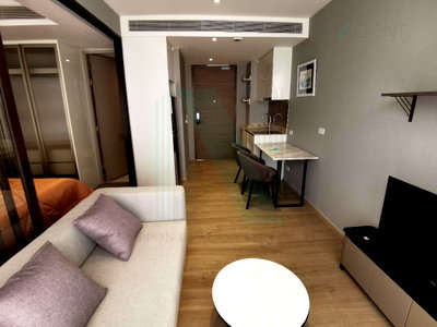 คอนโดให้เช่า : ให้เช่าคอนโด ฟินน์ อโศก อาคาร B ชั้น 7 1 ห้องนอน ขนาด 34.00 ตรม ใกล้ เทอร์มินอล 21 อโศก