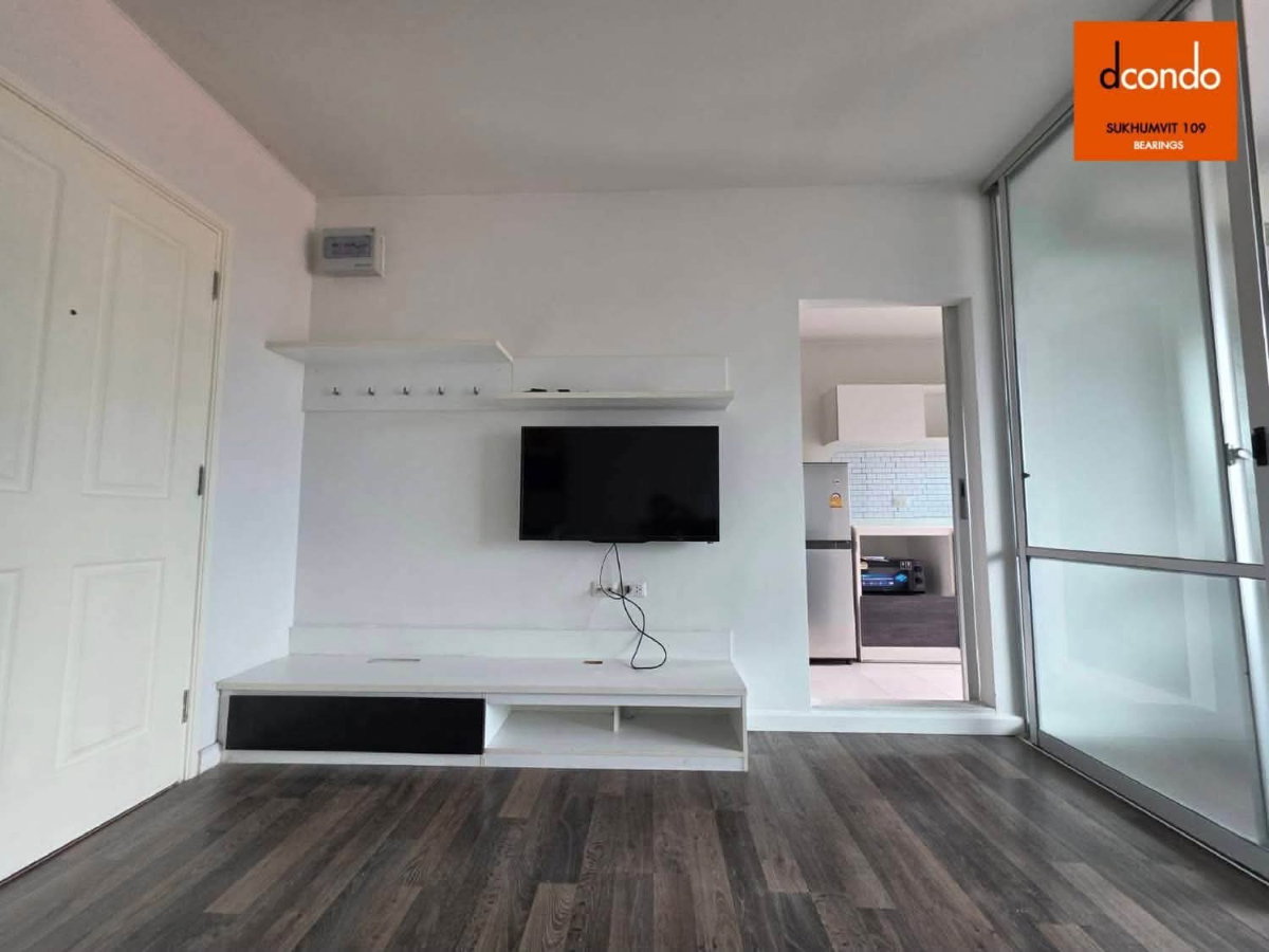 รูป ขายถูกคอนโด D Condo สุขุมวิท 109 ชั้น 8 ห้องกว้างอยู่สบาย เฟอร์ฯครบพร้อมอยู่ วิวโล่งไม่บังวิว ทำเลดีเดินทางสะดวก ใกล้รถไฟฟ้า BTS แบริ่ง - รูปที่ 2/10