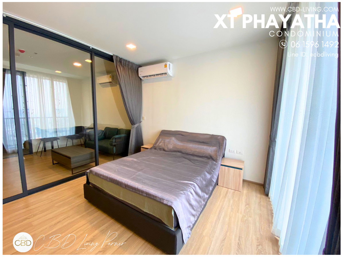 รูป For Rent XT Phayatha 42 sq.m. 1 Bedroom ชั้นสูง วิวไม่บล๊อก พร้อมย้ายเข้า - รูปที่ 3/4