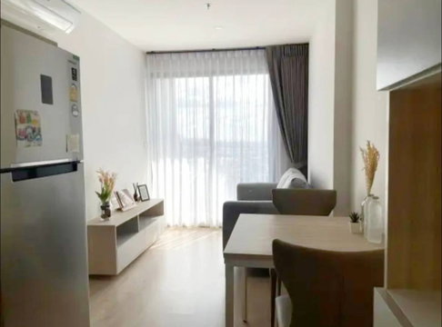 Condo for rent, Ideo O2 Bangna, 28th floor, high floor with beautiful view, fully furnished and ready to move in. near BTS Bangna station