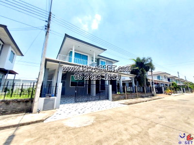 เช่าบ้านเดี่ยว รังสิต คลองสาม  : ให้เช่าบ้านเดี่ยว 2 ชั้น รังสิต-คลองสาม บ้านหลังใหญ่ 59.4 ตร.วา พร้อมเฟอร์ มีสวนข้างบ้าน | ฉัตรหลวง 14 รังสิต-คลองสาม