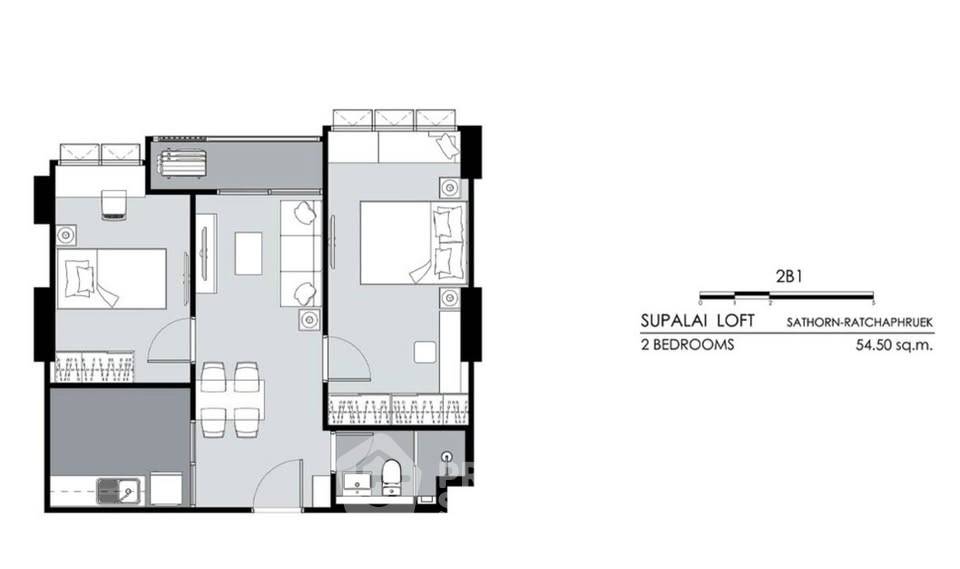 picture 2-BR Condo, Supalai Loft Sathorn-Ratchaphruek Near MRT Bang Wa (ID 3185579) - 7/7