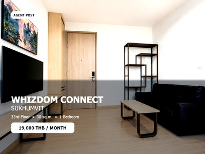 Condos for rent : For Rent: Whizdom Connect Sukhumvit33rd Floor City View