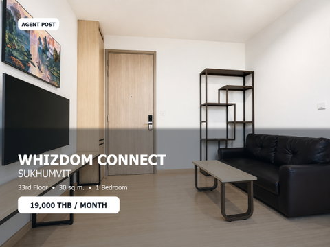 For Rent: Whizdom Connect Sukhumvit33rd Floor City View