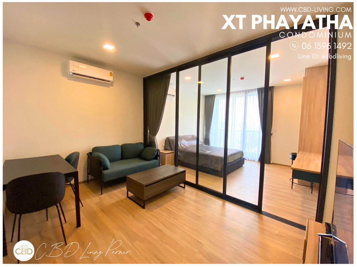 รูป For Rent XT Phayatha 42 sq.m. 1 Bedroom ชั้นสูง วิวไม่บล๊อก พร้อมย้ายเข้า - รูปที่ 2/4