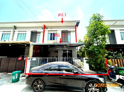 Townhouses for sale Samut Prakarn : For Sale Townhouse/Townhome  , Pruksa Ville 92 Onnut - Suvarnabhumi , Racha Thewa , Bang Phli , Samut Prakarn , CX-164504 ✅ Live chat with us ADD LINE @connexproperty ✅