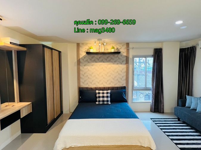 Studio condo for sale, 23.5 sqm, Asakan City Ramkhamhaeng 186