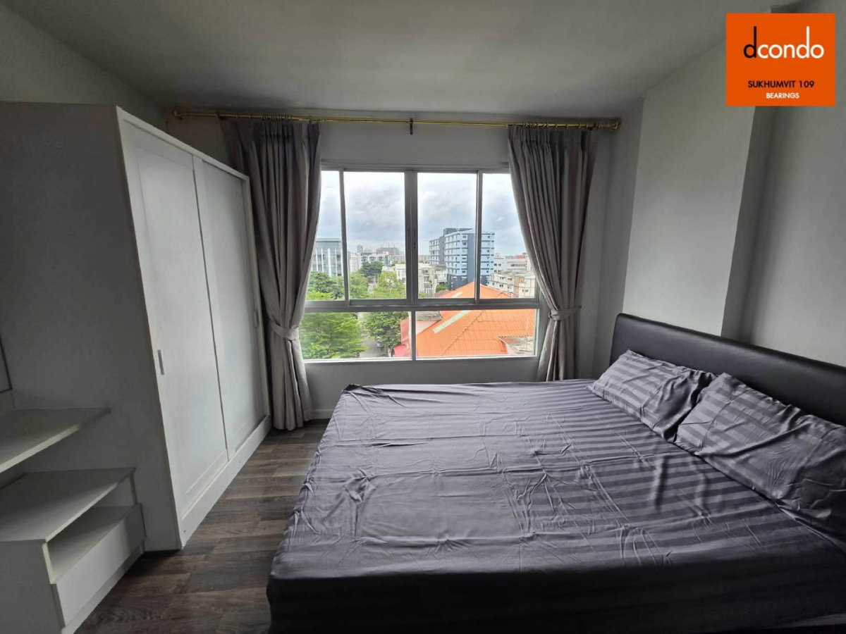 รูป ขายถูกคอนโด D Condo สุขุมวิท 109 ชั้น 8 ห้องกว้างอยู่สบาย เฟอร์ฯครบพร้อมอยู่ วิวโล่งไม่บังวิว ทำเลดีเดินทางสะดวก ใกล้รถไฟฟ้า BTS แบริ่ง - รูปที่ 1/10