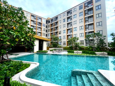 Condos for sale 62 BLOCS Market : Fully Furnished 31 Sq.m. Pool View Condo for Sale | THE BASE Srichan, Near Central Khon Kaen