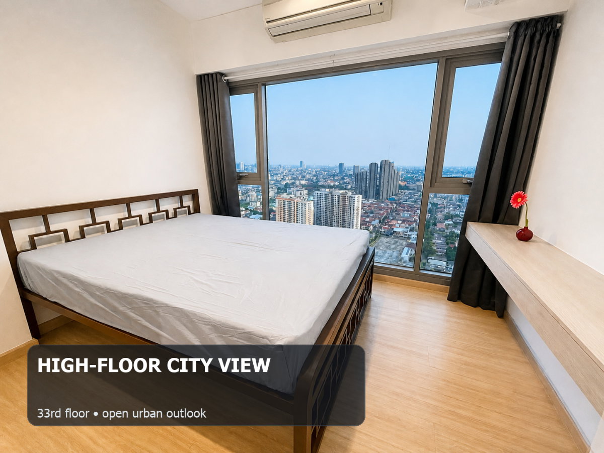 picture For Rent: Whizdom Connect Sukhumvit33rd Floor City View - 2/5