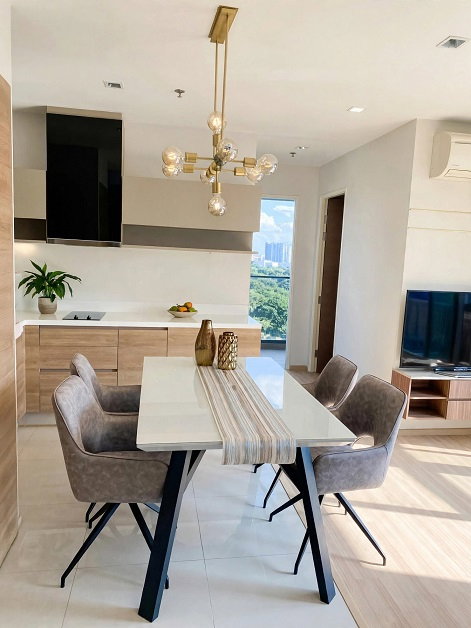 picture This is a **66 sqm, 2-bedroom / 2-bathroom unit at Rhythm Phahol-Ari**, located on the 22nd floor. - 1/7