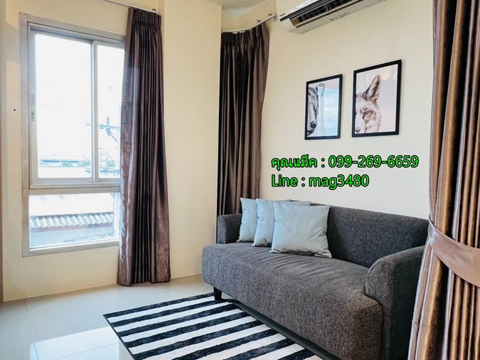 Studio condo for sale, 23.5 sqm, Asakan City Ramkhamhaeng 186