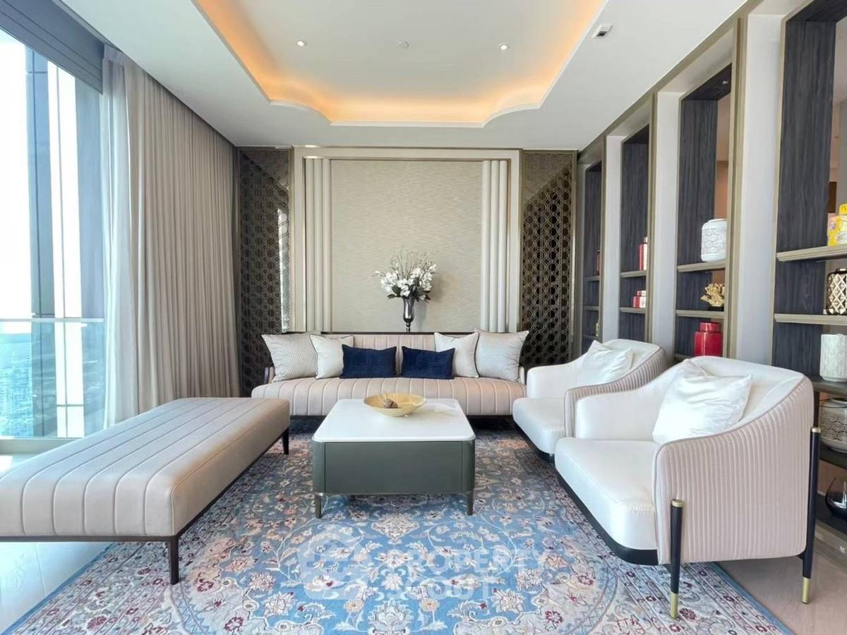รูป ชั้น 43 ขนาด 605 ตร.ม. 6 ห้องนอน The Residences At Mandarin Oriental, Bangkok ใกล้ BTS สะพานตากสิน (ID 3150212) - รูปที่ 1/7
