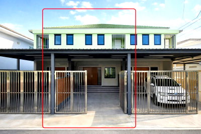 Townhouses for rent เกษตร : Central Ramintra 900 m. 2-story townhouse for rent, 2 bedrooms, 2 bathrooms, 2 air conditioners, Ramintra 37-41. Near the Pink Line MRT Mayalap, 680