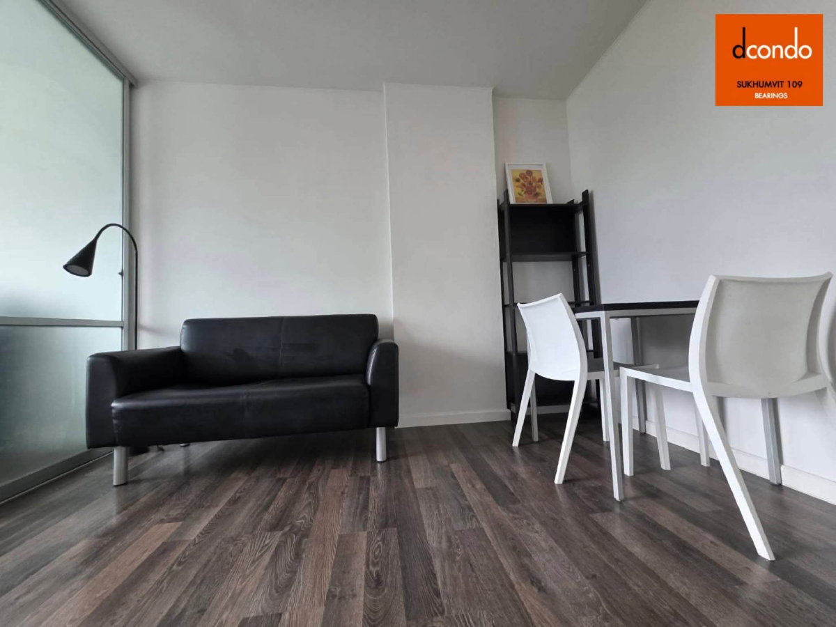 รูป ขายถูกคอนโด D Condo สุขุมวิท 109 ชั้น 8 ห้องกว้างอยู่สบาย เฟอร์ฯครบพร้อมอยู่ วิวโล่งไม่บังวิว ทำเลดีเดินทางสะดวก ใกล้รถไฟฟ้า BTS แบริ่ง - รูปที่ 3/10