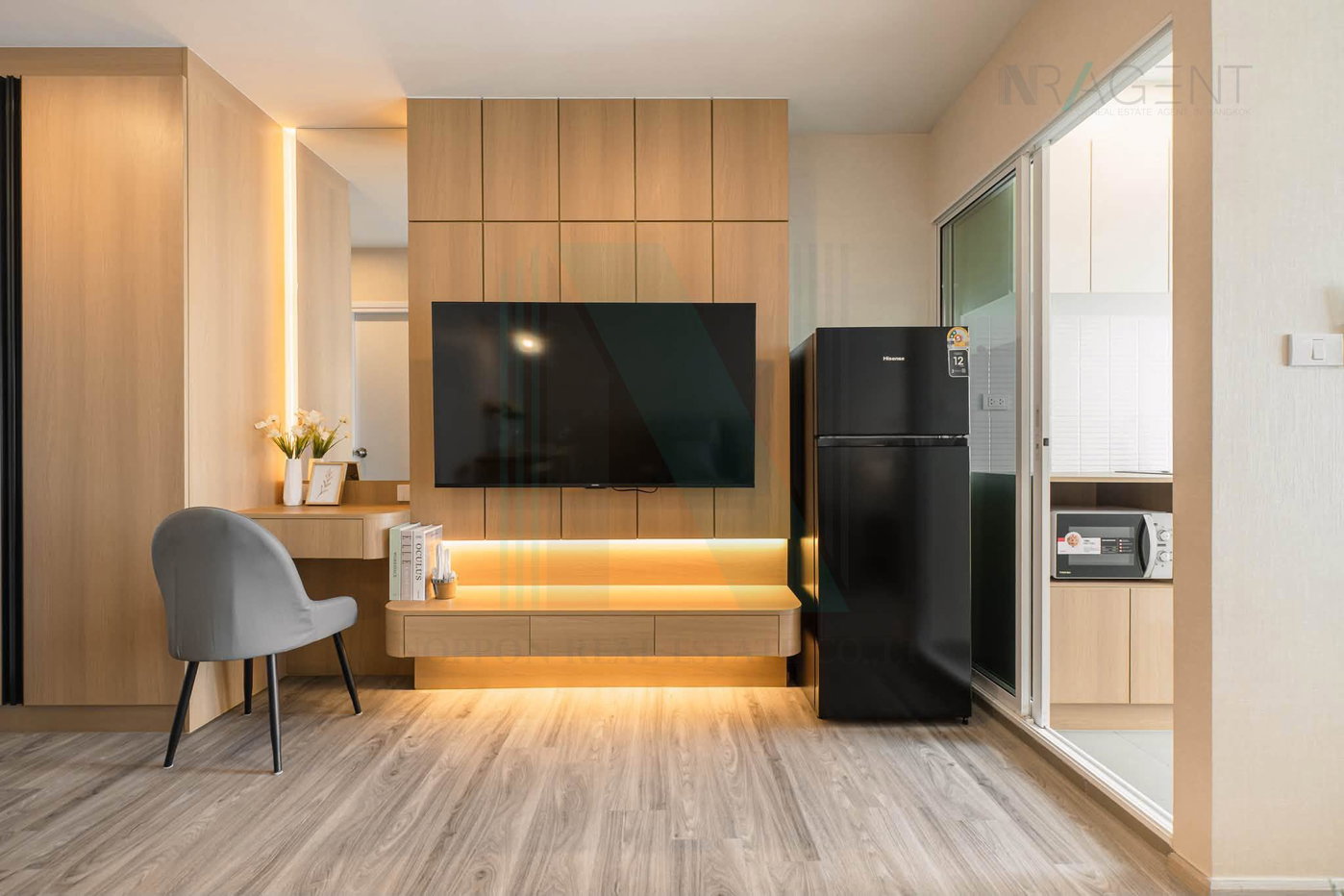 picture 🚩 For Rent Condo REGENT HOME BANGNA Building A, Floor 31,Studio, Room size 28.00 sqm - 5/8