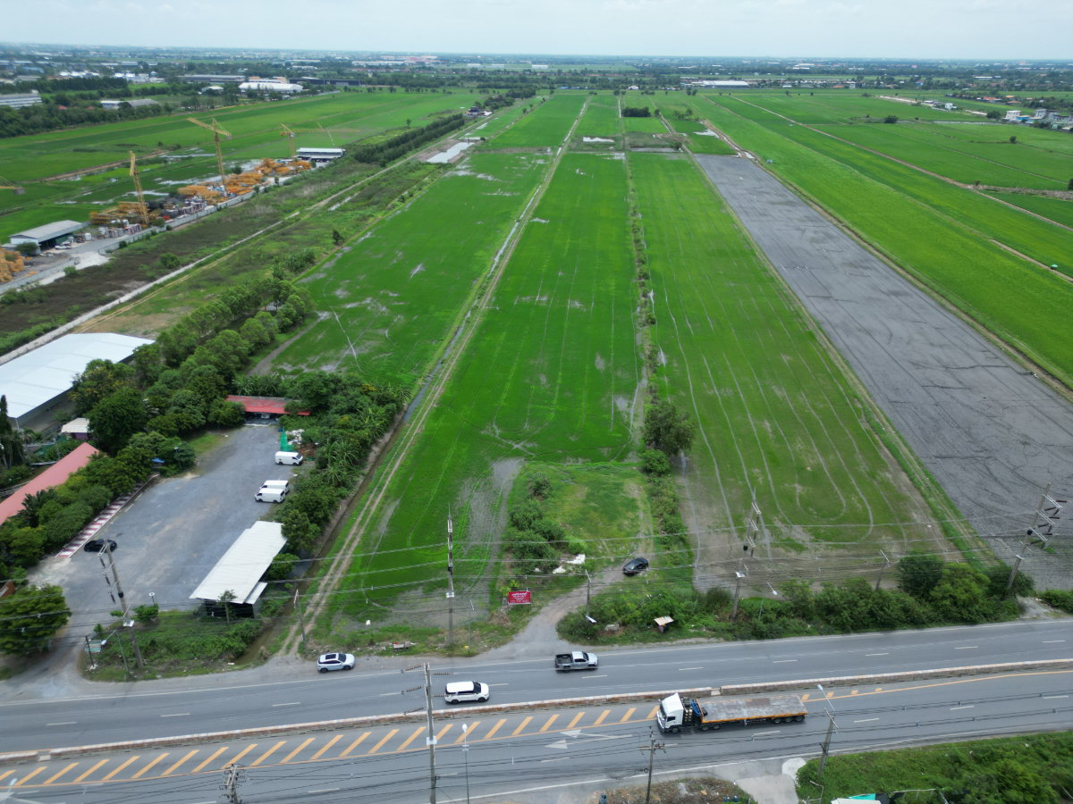 รูป ขายที่ดิน 42-0-68.0 ไร่ ติดถนนลำลูกกา (คลอง 9) จังหวัดปทุมธานี - รูปที่ 1/5