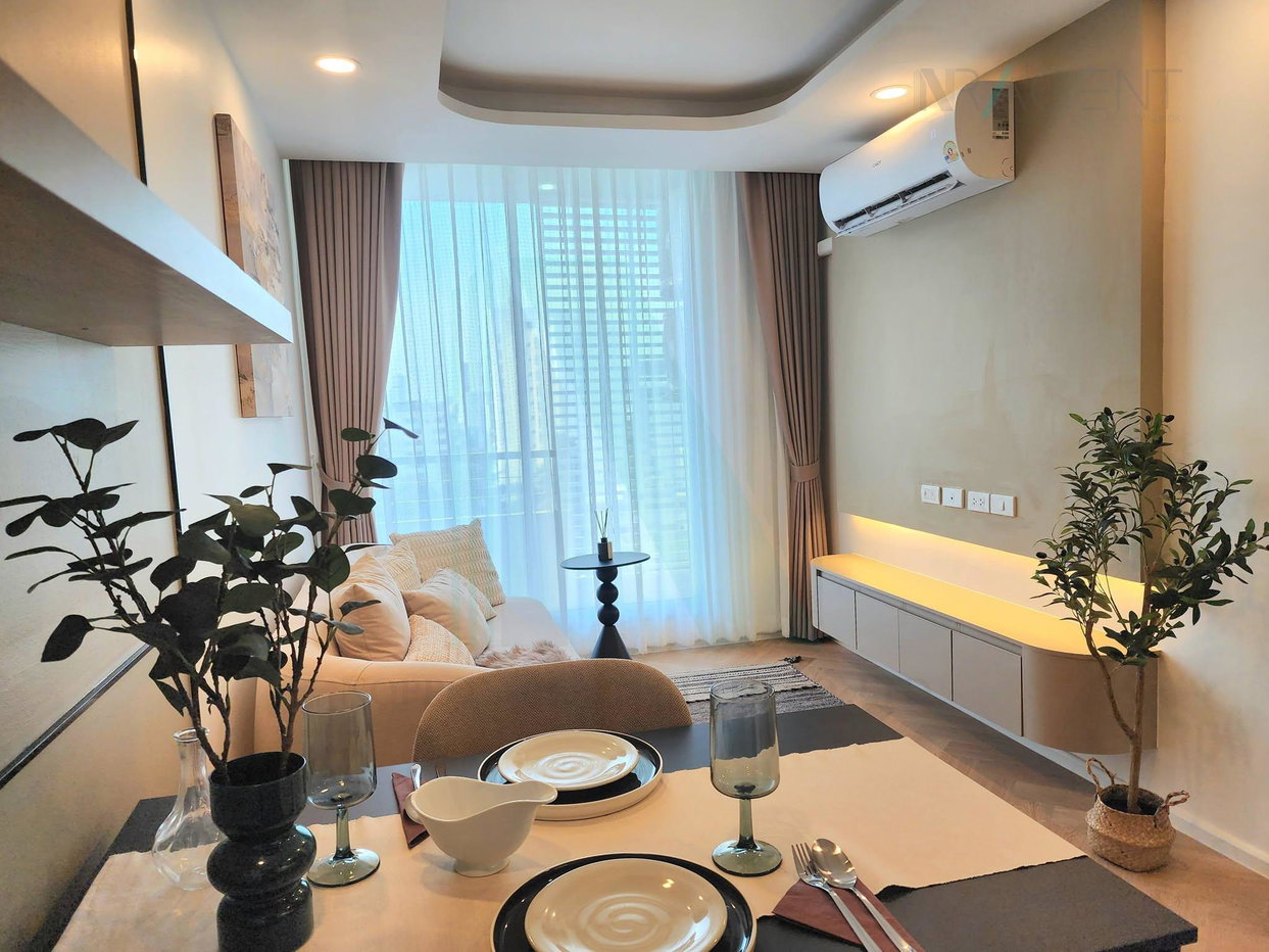 รูป 🔺 ขายคอนโด เดอะ คริส เอ็กซ์ตร้า 4 อาคาร 1 ชั้น 8 1 ห้องนอน ขนาด 34 ตรม ใกล้ The Street รัชดา - รูปที่ 1/8
