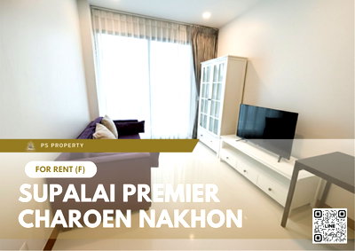 Condos for rent : For Rent ✨ Supalai Premier Charoen Nakhon ✨ Fully furnished and equipped with appliances; near BTS Khlong San.