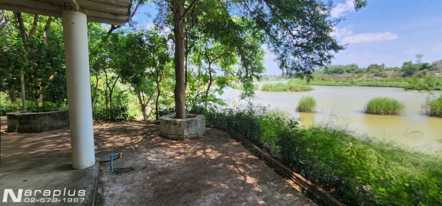รูป 69060428 : ขายบ้านสไตล์รีสอร์ท พร้อมที่ดินติดโค้งน้ำแม่กลอง เนื้อที่ 2 ไร่ 52.7 ตารางวา พร้อมที่งอกติดแม่น้ำเกือบ 1 ไร่ อ.ท่ามะกา กาญจนบุรี - รูปที่ 8/22