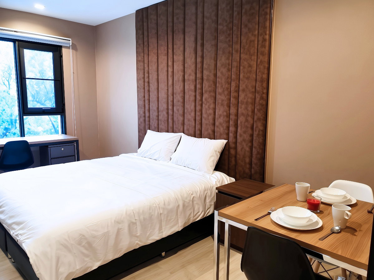 picture 🔥 Life One Wireless, Studio room, 5th floor, 29 sq.m., prime location in Wireless Road-Ploenchit, only 21,000 THB/month! 🌿🏙️ - 5/8