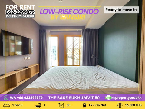 🌟 FOR RENT | 1 BEDROOM PLUS + WORKSPACE 📍 The Base Sukhumvit 50 | On Nut