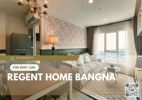 For Rent ✨ Regent Home Bangna ✨ 2 bedrooms, fully furnished and equipped with appliances; near BTS Bangna.