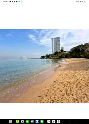 ที่ดิน ถนนจอมเทียนสาย 2 : ที่ดินติดทะเล พัทยา 8ไร่ ติดชายหาดจอมเทียน