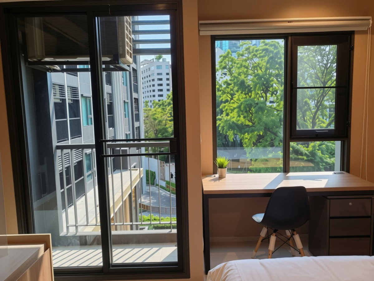 picture 🔥 Life One Wireless, Studio room, 5th floor, 29 sq.m., prime location in Wireless Road-Ploenchit, only 21,000 THB/month! 🌿🏙️ - 4/8