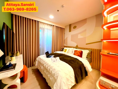 Condos for sale : New pet-friendly condo, THE BASE WONGSAWANG, 2.39 MB. No down payment required*❗, directly from Sansiri 063-969-8263 (Nat)