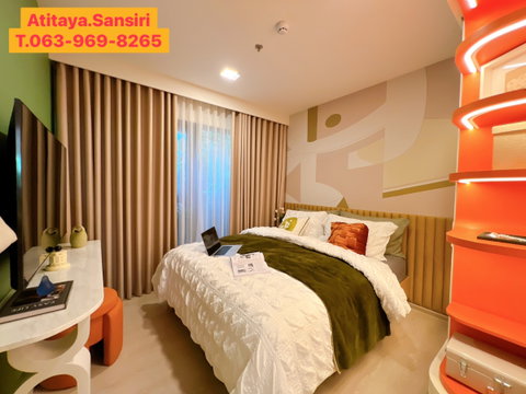New pet-friendly condo, THE BASE WONGSAWANG, 2.39 MB. No down payment required*❗, directly from Sansiri 063-969-8263 (Nat)