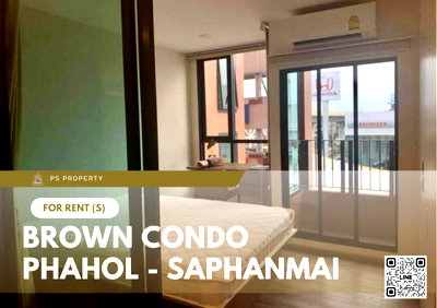 คอนโดให้เช่า : ให้เช่า 📍 Brown Condo Phahol - Saphanmai 📍 เฟอร์นิเจอร์ และ เครื่องใช้ไฟฟ้าครบ ใกล้ ม.ศรีปทุม