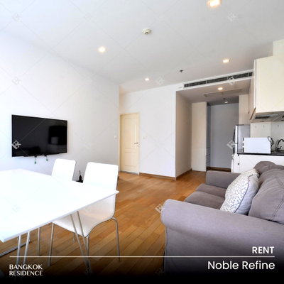 คอนโดให้เช่า : เช่าคอนโด 💖 Noble Refine 2นอน 70ตร.ม. 50k 🌃 ยูนิตวิวโล่งสวย คุ้มค่าราคาดี ใกล้ BTS พร้อมพงษ์ 